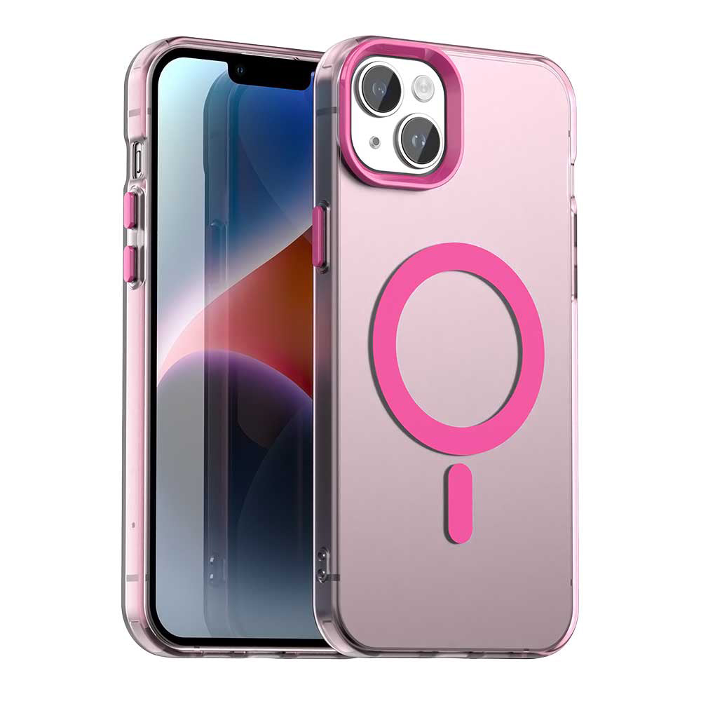 Калъф MagSafe за Apple iPhone 13, Techsuit, CandyCase, Розов