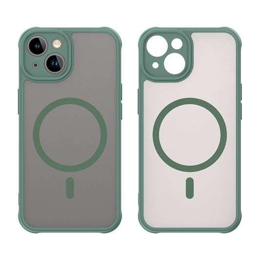 Калъф MagSafe за Apple iPhone 13, Techsuit, HaloFrost II, Зелен