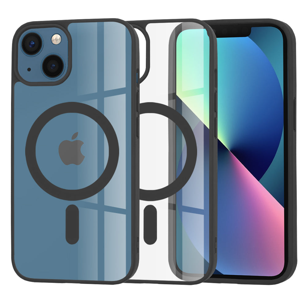 Калъф MagSafe за Apple iPhone 13, Techsuit, Pro, Черен