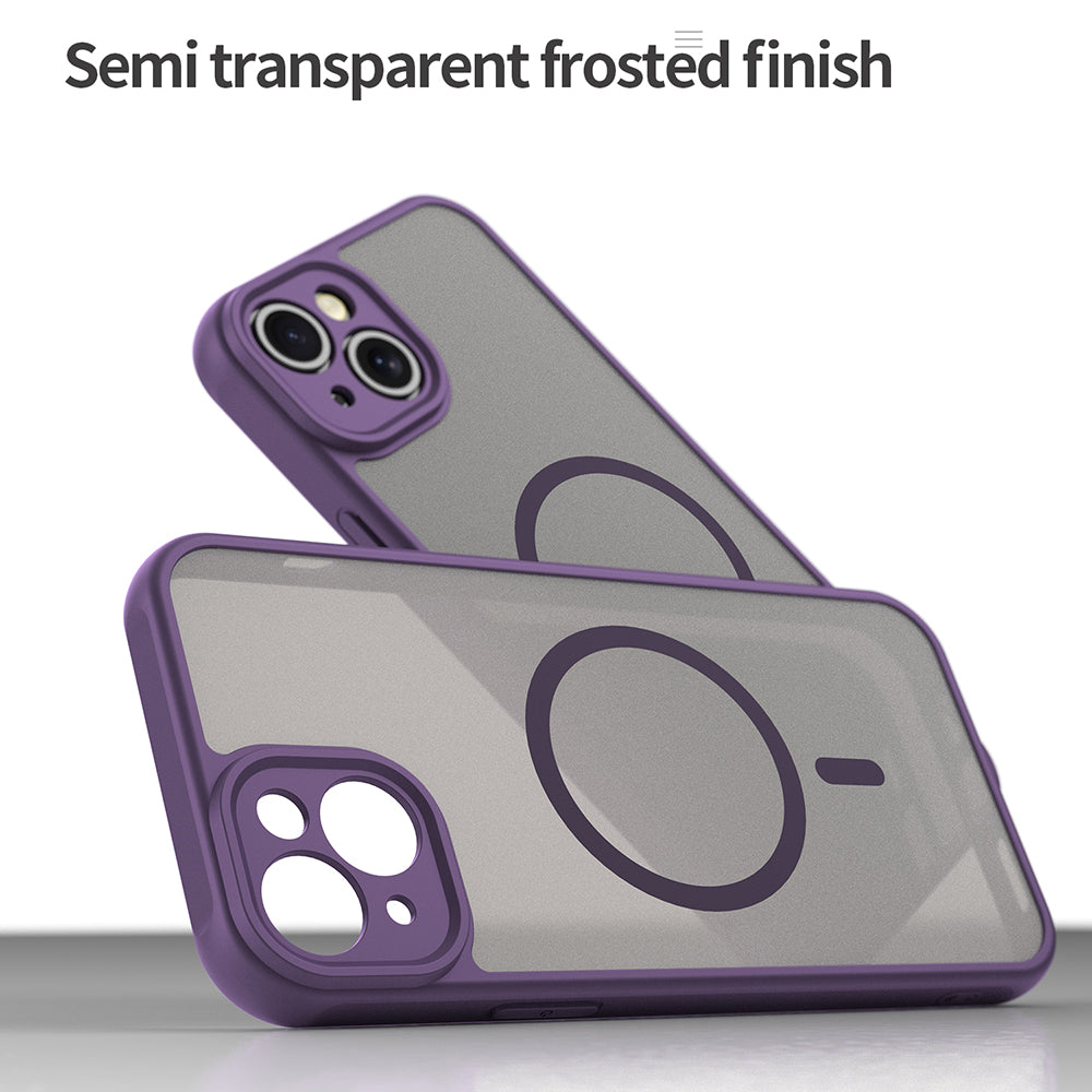 Калъф MagSafe за Apple iPhone 14 Plus, Techsuit, HaloFrost II, Лилав