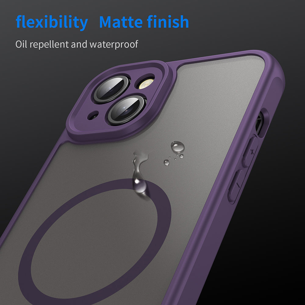 Калъф MagSafe за Apple iPhone 14 Plus, Techsuit, HaloFrost II, Лилав