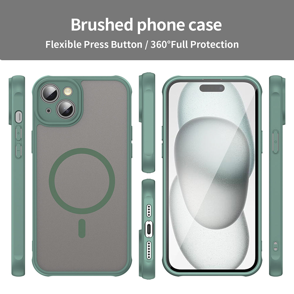 Калъф MagSafe за Apple iPhone 14 Plus, Techsuit, HaloFrost II, Зелен