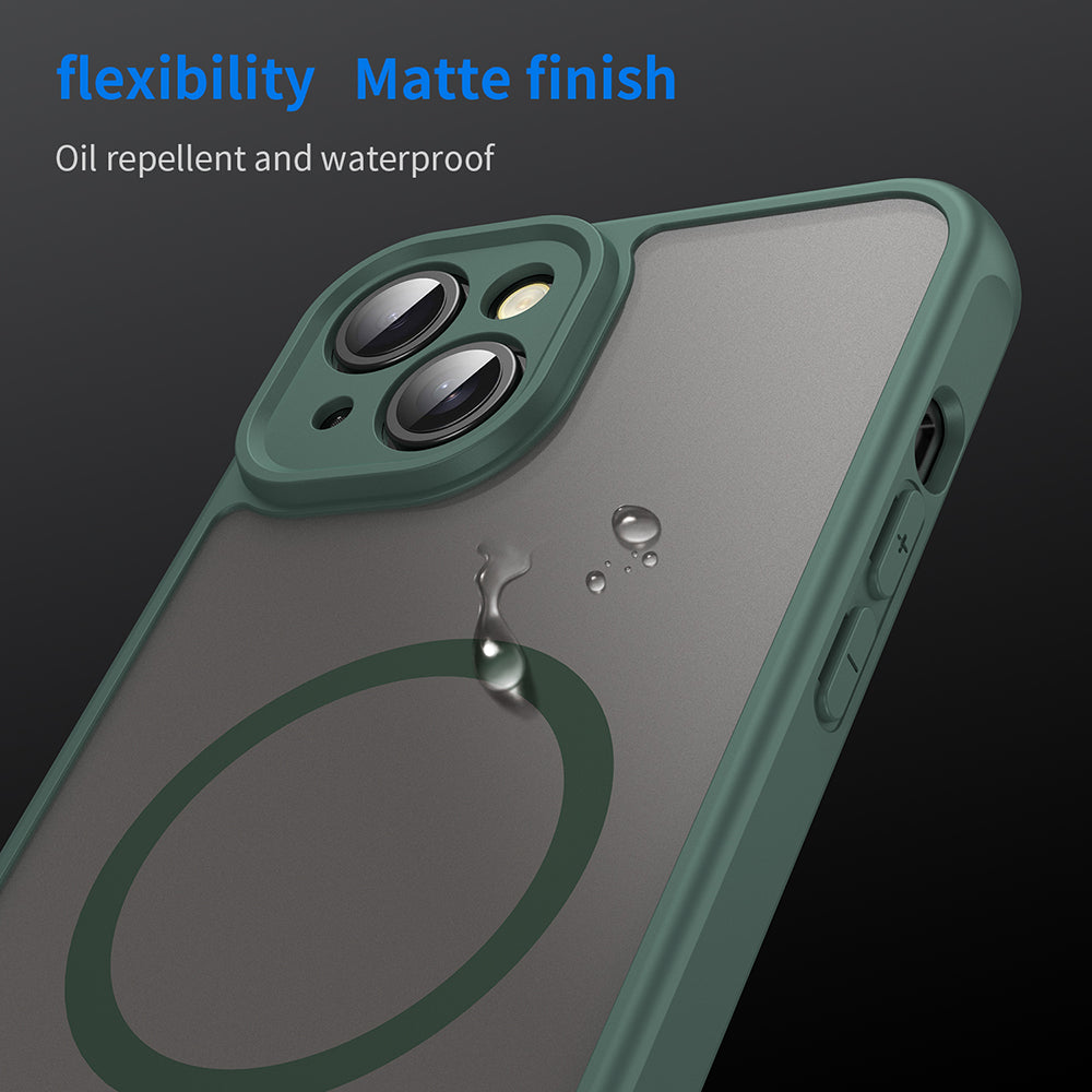 Калъф MagSafe за Apple iPhone 14 Plus, Techsuit, HaloFrost II, Зелен