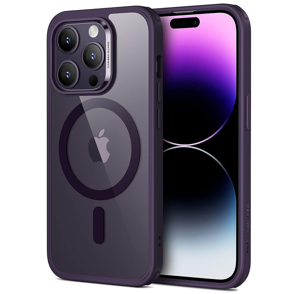 Калъф MagSafe за Apple iPhone 14 Pro, ESR, Classic Hybrid, Прозрачен лилав