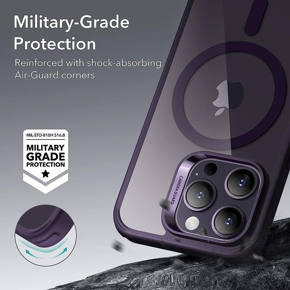 Калъф MagSafe за Apple iPhone 14 Pro, ESR, Classic Hybrid, Прозрачен лилав