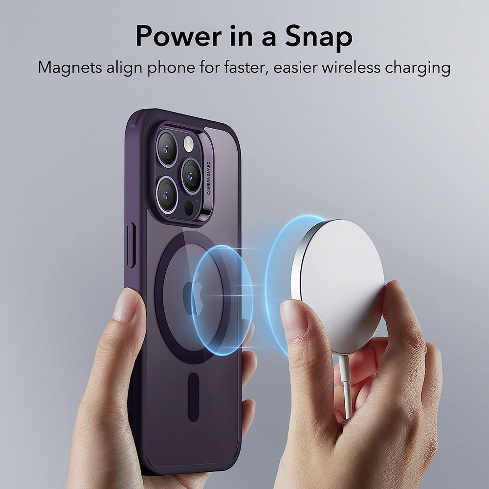 Калъф MagSafe за Apple iPhone 14 Pro, ESR, Classic Hybrid, Прозрачен лилав