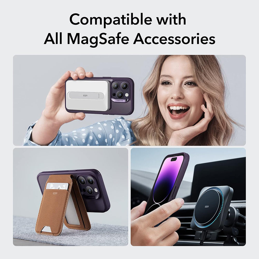 Калъф MagSafe за Apple iPhone 14 Pro, ESR, Classic Hybrid, Прозрачен лилав