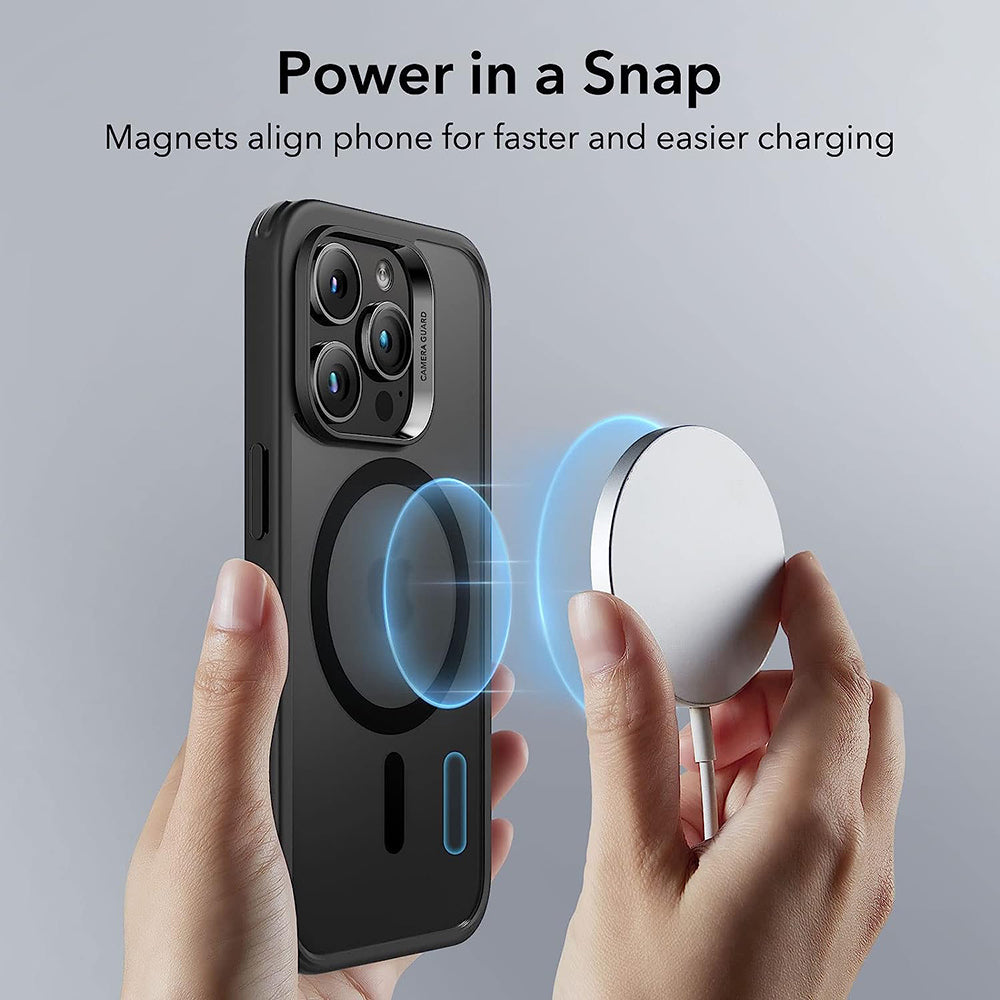 Калъф MagSafe за Apple iPhone 14 Pro, ESR, Classic Hybrid, Черен сатен
