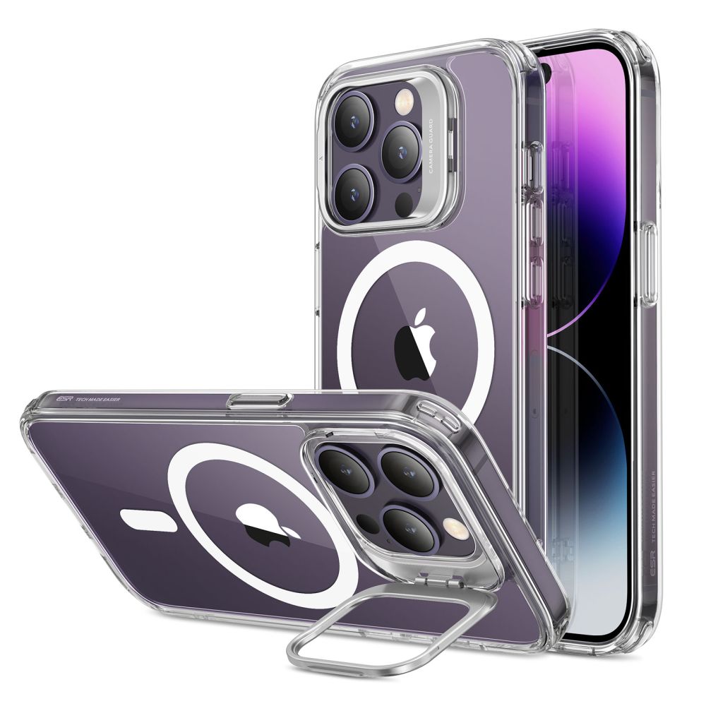 Калъф MagSafe за Apple iPhone 14 Pro, ESR, Classic Kickstand, Прозрачен
