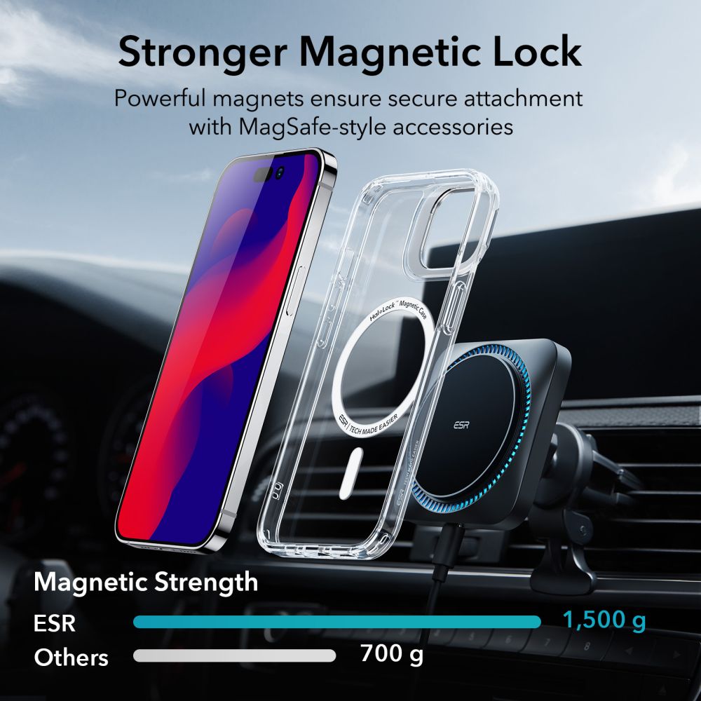 Калъф MagSafe за Apple iPhone 14 Pro, ESR, Classic Kickstand, Прозрачен