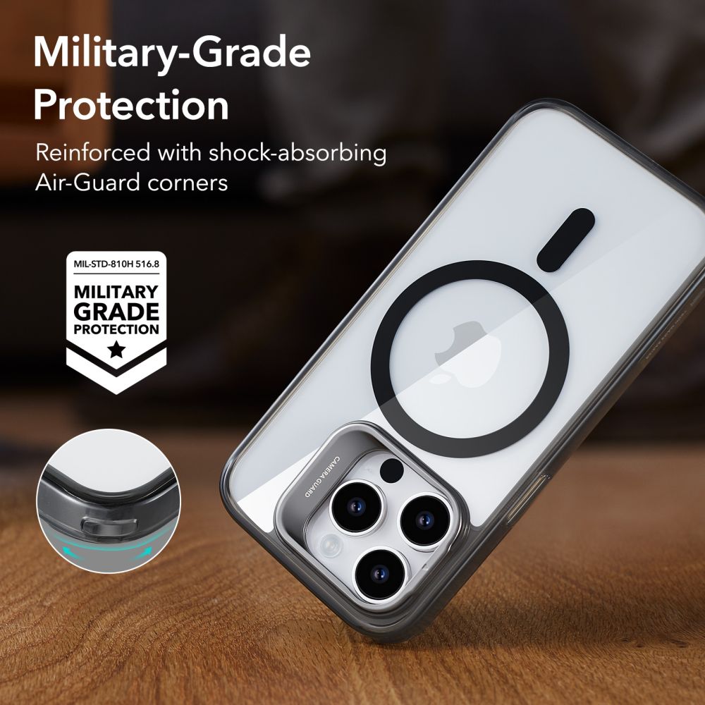 Калъф MagSafe за Apple iPhone 14 Pro Max, ESR, Classic Kickstand, Прозрачно черен