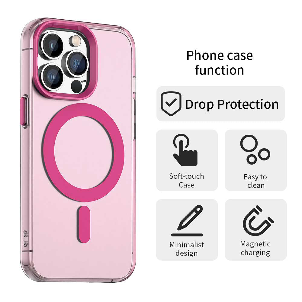 Калъф MagSafe за Apple iPhone 14 Pro Max, Techsuit, CandyCase, Розов