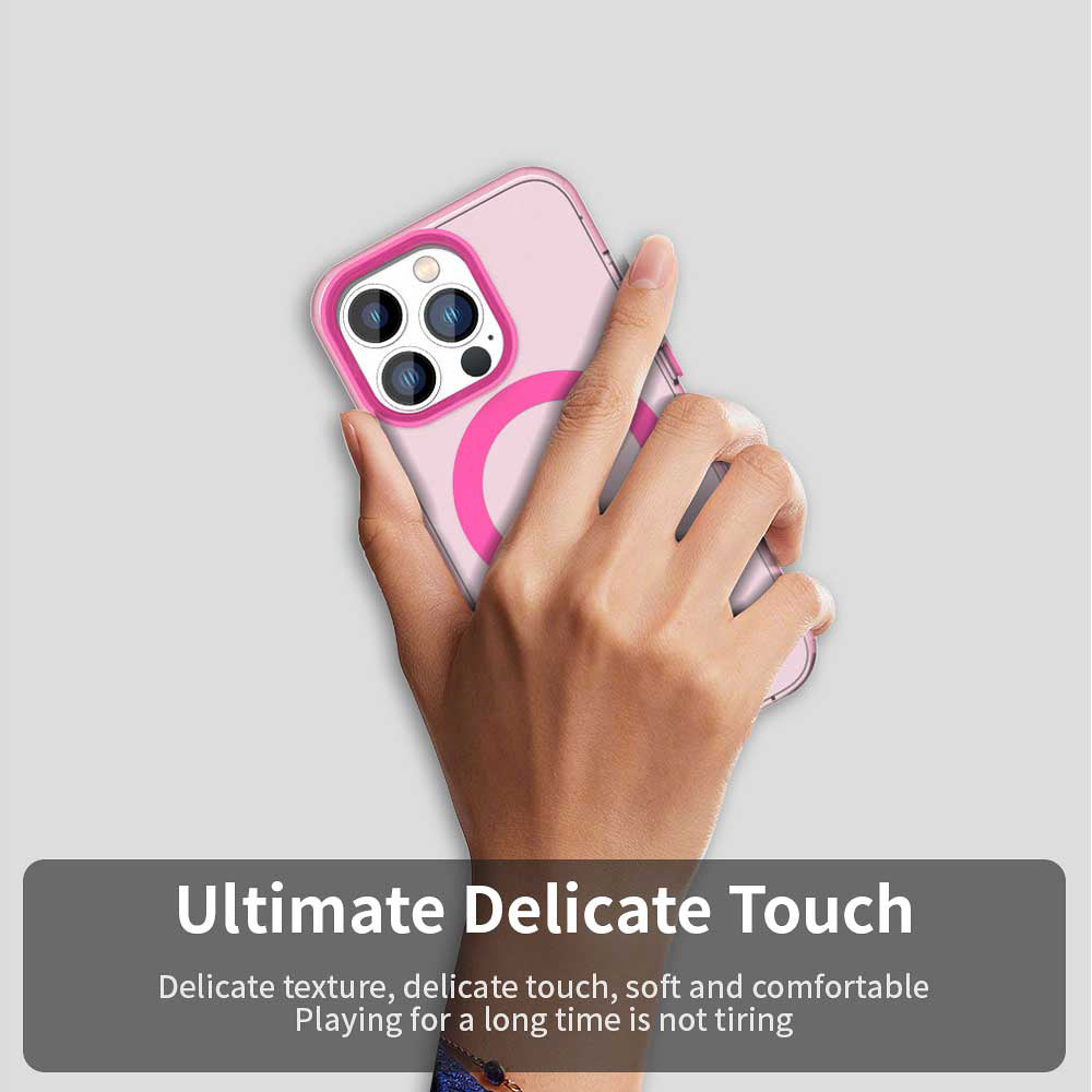 Калъф MagSafe за Apple iPhone 14 Pro Max, Techsuit, CandyCase, Розов