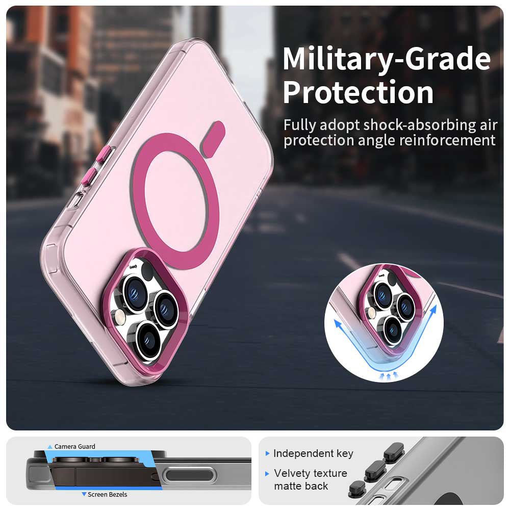 Калъф MagSafe за Apple iPhone 14 Pro Max, Techsuit, CandyCase, Розов