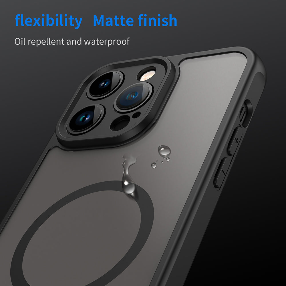 Калъф MagSafe за Apple iPhone 14 Pro Max, Techsuit, HaloFrost II, Черен