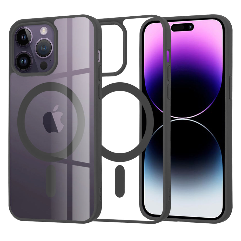 Калъф MagSafe за Apple iPhone 14 Pro Max, Techsuit, Pro, Черен
