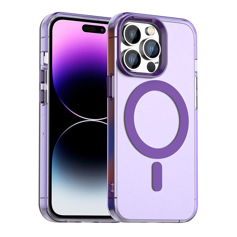 Калъф MagSafe за Apple iPhone 14 Pro, Techsuit, CandyCase, Лилав