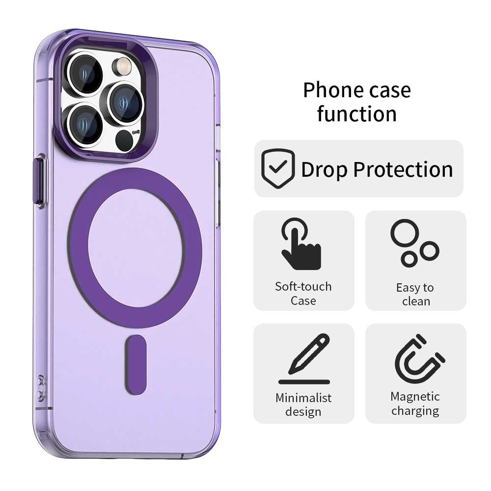 Калъф MagSafe за Apple iPhone 14 Pro, Techsuit, CandyCase, Лилав