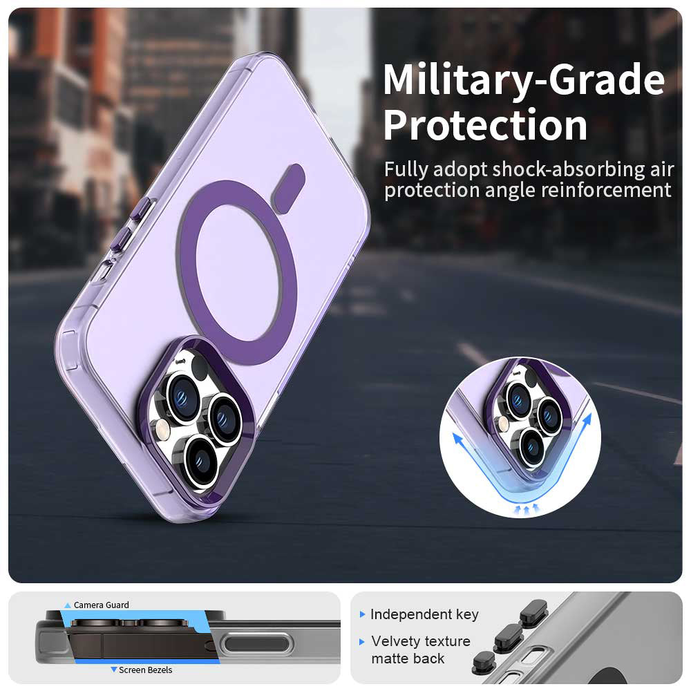 Калъф MagSafe за Apple iPhone 14 Pro, Techsuit, CandyCase, Лилав