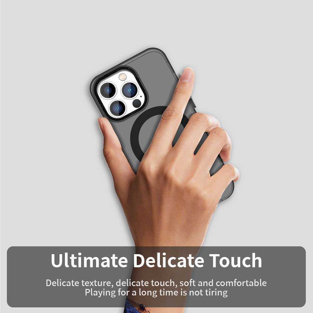 Калъф MagSafe за Apple iPhone 14 Pro, Techsuit, CandyCase, Черен