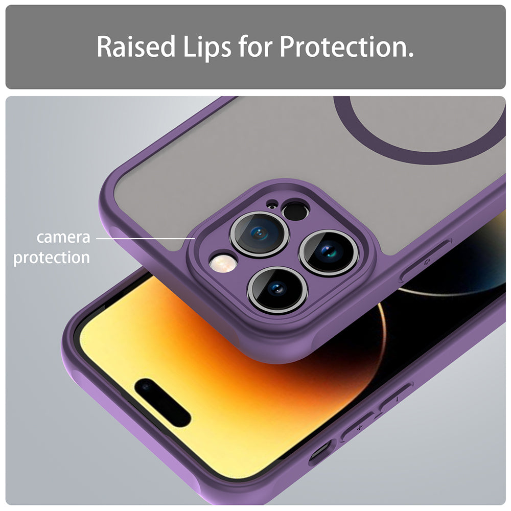 Калъф MagSafe за Apple iPhone 14 Pro, Techsuit, HaloFrost II, Лилав