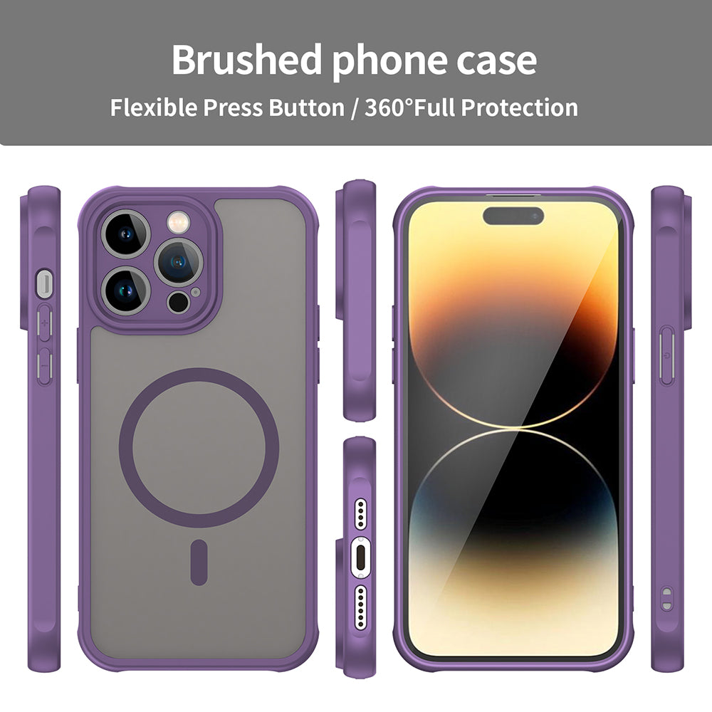 Калъф MagSafe за Apple iPhone 14 Pro, Techsuit, HaloFrost II, Лилав