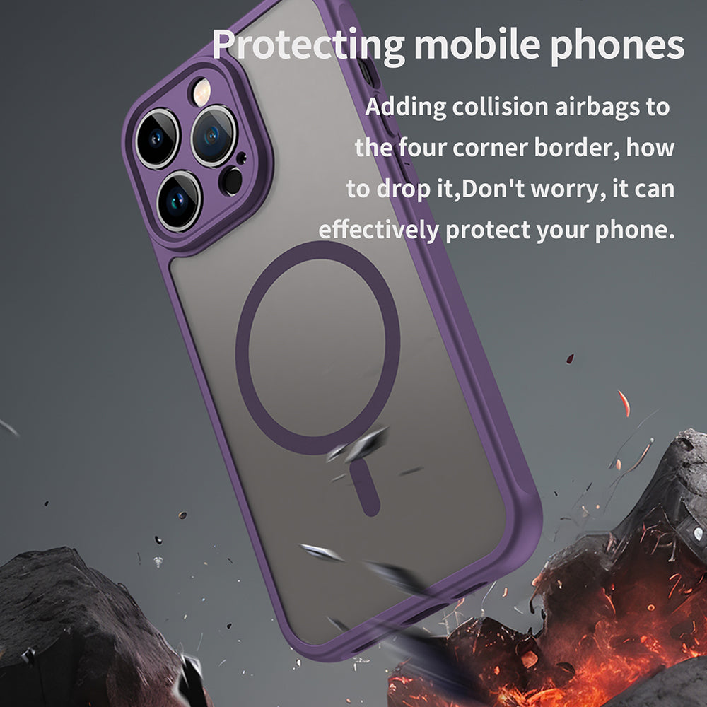 Калъф MagSafe за Apple iPhone 14 Pro, Techsuit, HaloFrost II, Лилав