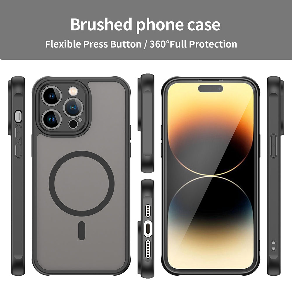 Калъф MagSafe за Apple iPhone 14 Pro, Techsuit, HaloFrost II, Черен