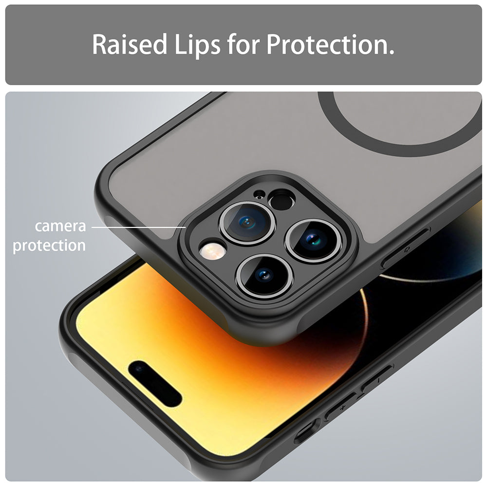 Калъф MagSafe за Apple iPhone 14 Pro, Techsuit, HaloFrost II, Черен