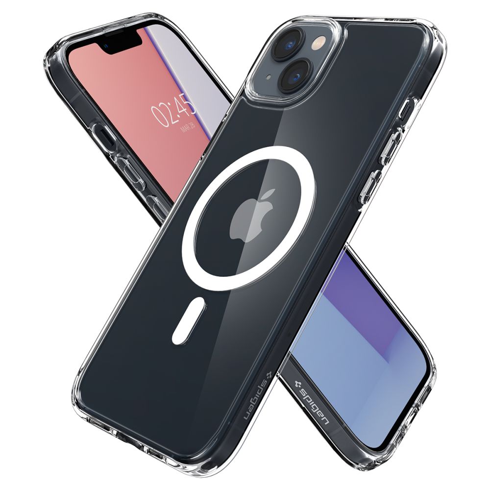 Калъф MagSafe за Apple iPhone 14, Spigen, Ultra Hybrid, Бял