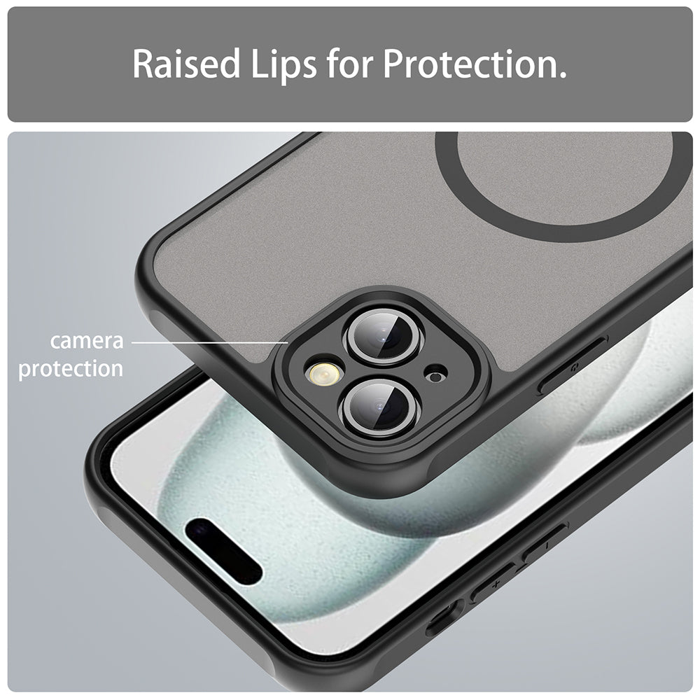 Калъф MagSafe за Apple iPhone 14, Techsuit, HaloFrost II, Черен