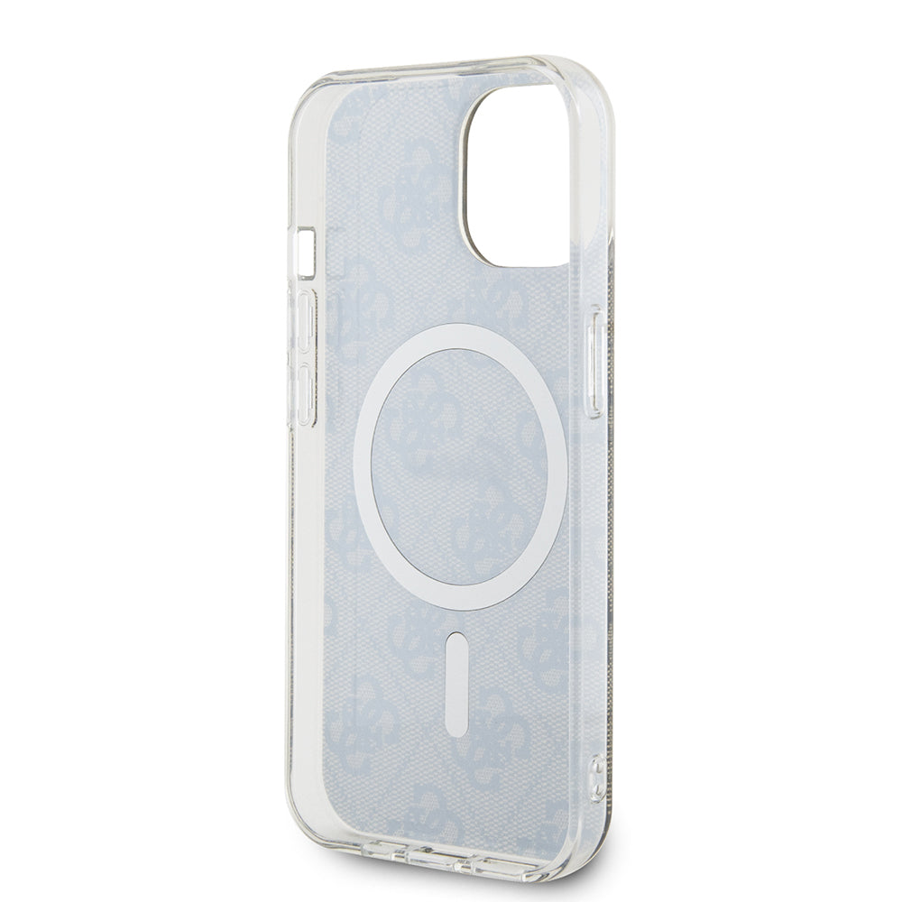 Калъф MagSafe за Apple iPhone 15, Guess, IML 4G, Кафяв