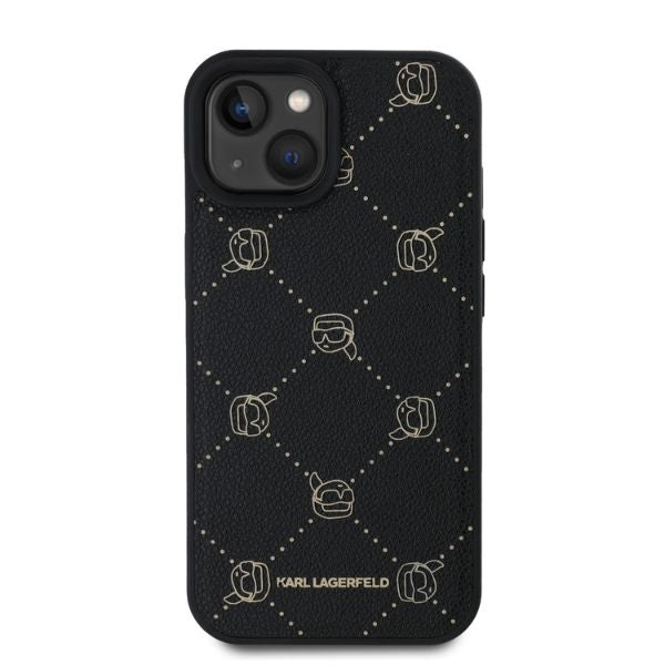 Калъф MagSafe за Apple iPhone 15, Karl Lagerfeld, Karl's Head, Черен