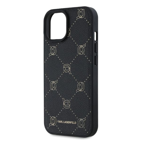 Калъф MagSafe за Apple iPhone 15, Karl Lagerfeld, Karl's Head, Черен