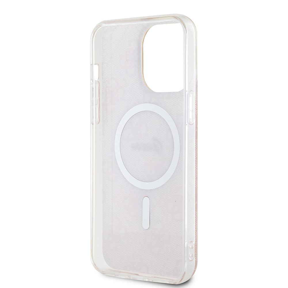 MagSafe Case for Apple iPhone 15 Pro, Guess, IML 4G, Pink