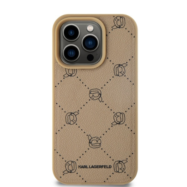 Калъф MagSafe за Apple iPhone 15 Pro, Karl Lagerfeld, Karl's Head, Бежов