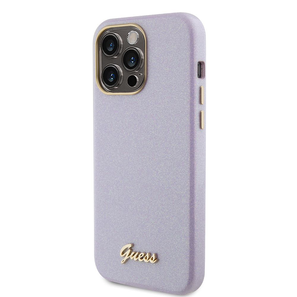 Калъф MagSafe за Apple iPhone 15 Pro Max, Guess, Glitter Full Wrapped, Лилав GUHCP15XPGMCSL