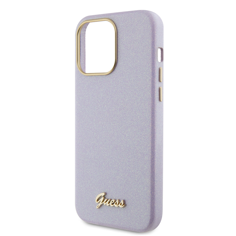 Калъф MagSafe за Apple iPhone 15 Pro Max, Guess, Glitter Full Wrapped, Лилав GUHCP15XPGMCSL