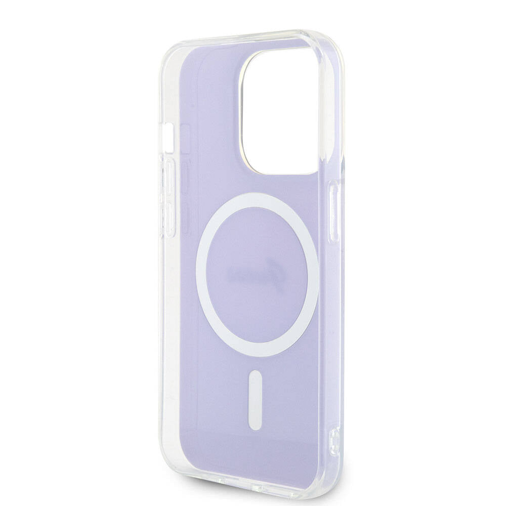 Калъф MagSafe за Apple iPhone 15 Pro Max, Guess, IML Iridescent, Лилав