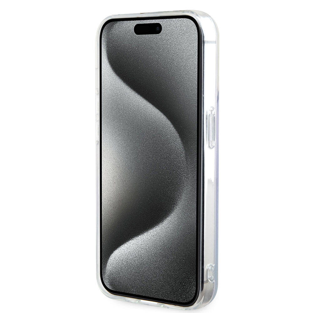 Калъф MagSafe за Apple iPhone 15 Pro Max, Guess, IML Iridescent, Лилав