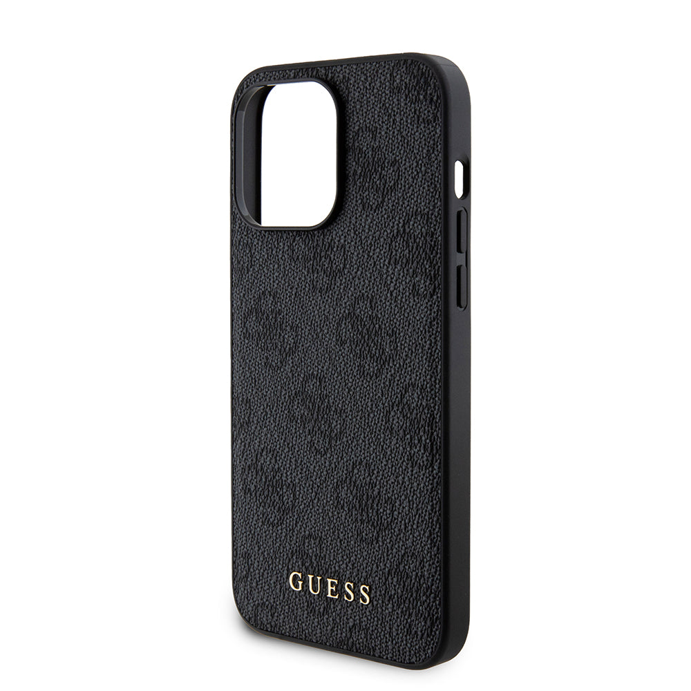 MagSafe Case for Apple iPhone 15 Pro Max, Guess, Powerbank 4G Metal Logo, Black
