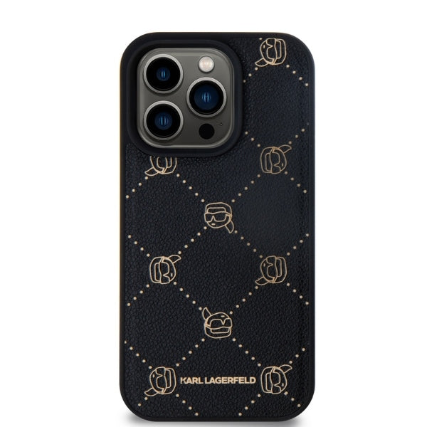 Калъф MagSafe за Apple iPhone 15 Pro Max, Karl Lagerfeld, Karl's Head, Черен