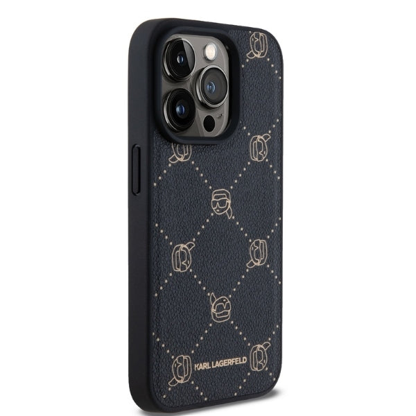 Калъф MagSafe за Apple iPhone 15 Pro Max, Karl Lagerfeld, Karl's Head, Черен