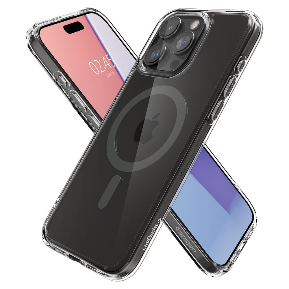 Калъф MagSafe за Apple iPhone 15 Pro Max, Spigen, Ultra Hybrid, Черен ACS06577