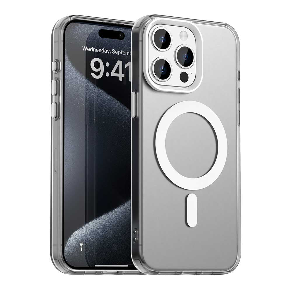 Калъф MagSafe за Apple iPhone 15 Pro Max, Techsuit, CandyCase, Бял