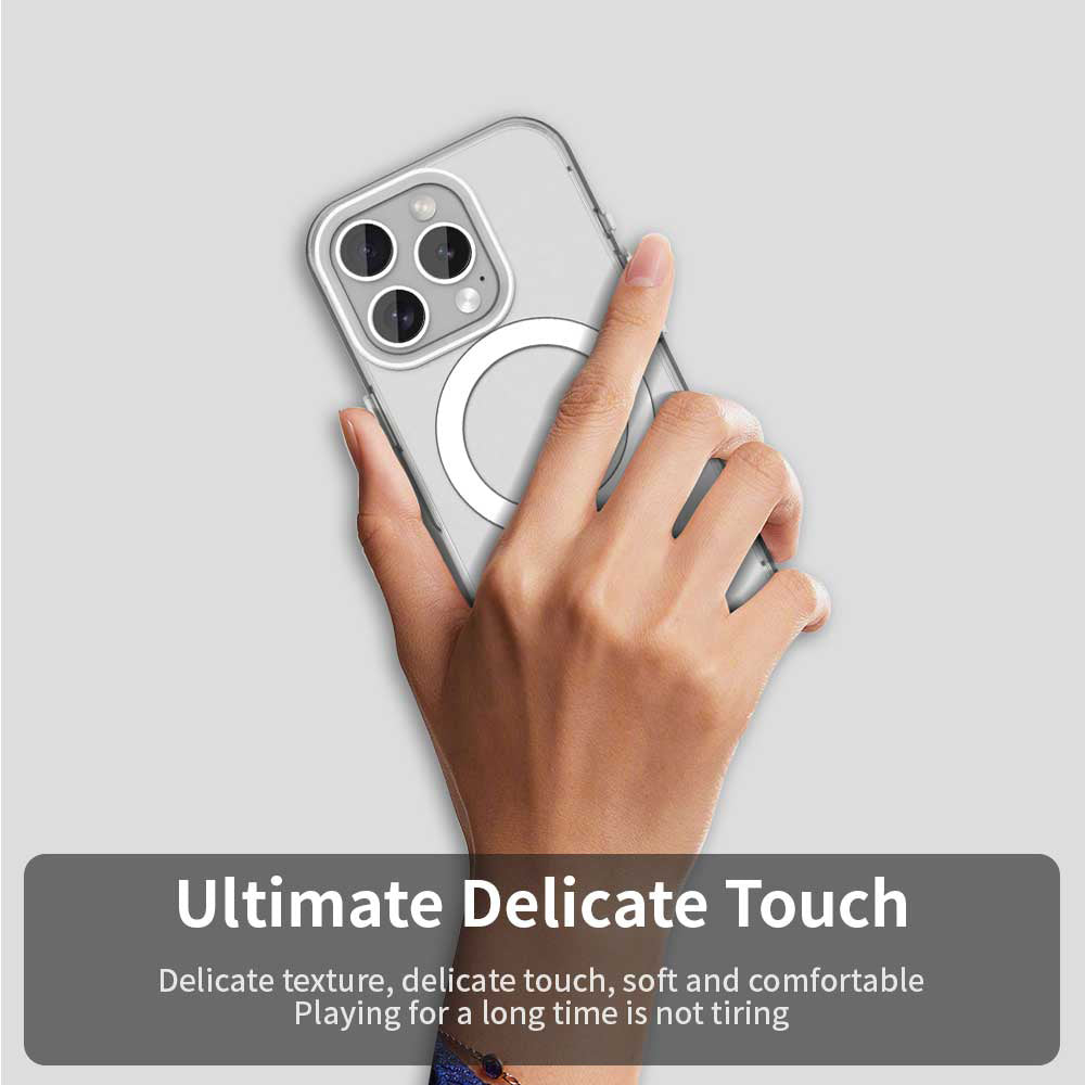 Калъф MagSafe за Apple iPhone 15 Pro Max, Techsuit, CandyCase, Бял