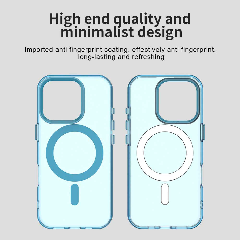 Калъф MagSafe за Apple iPhone 15 Pro Max, Techsuit, CandyCase, Син