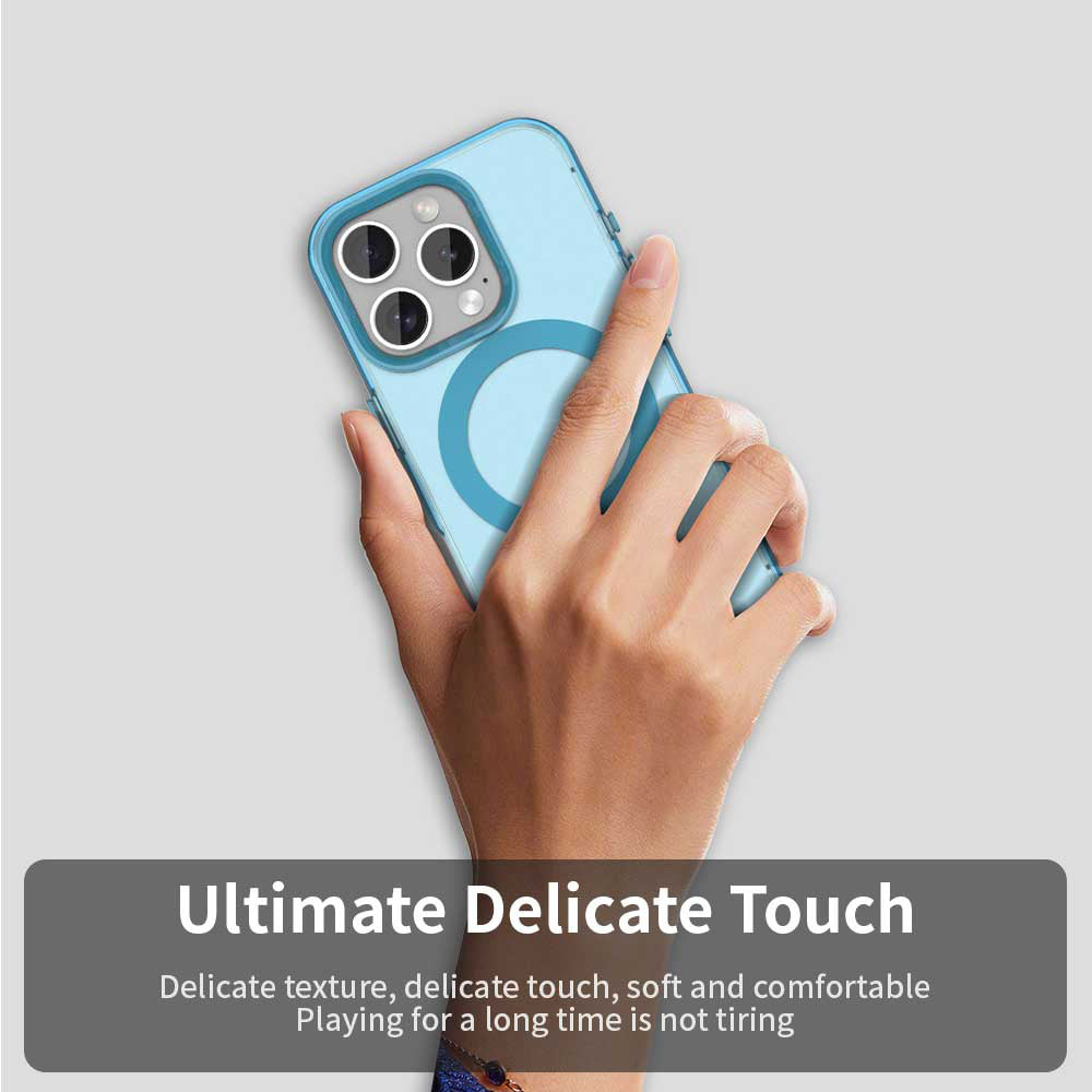 Калъф MagSafe за Apple iPhone 15 Pro Max, Techsuit, CandyCase, Син