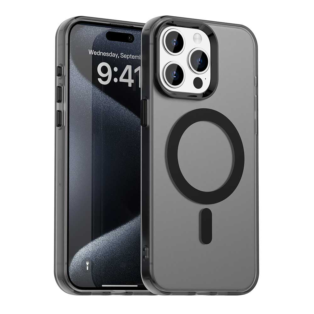 Калъф MagSafe за Apple iPhone 15 Pro Max, Techsuit, CandyCase, Черен