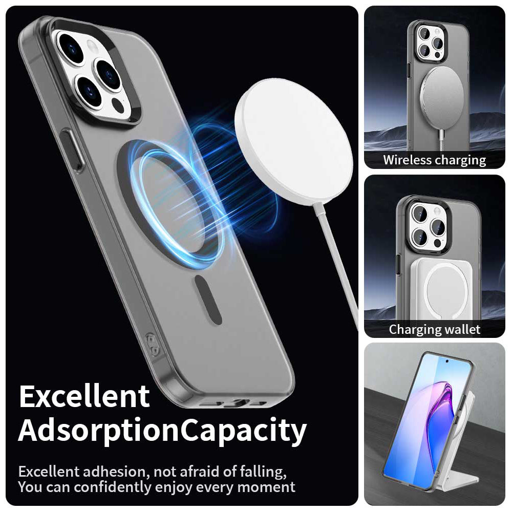 Калъф MagSafe за Apple iPhone 15 Pro Max, Techsuit, CandyCase, Черен